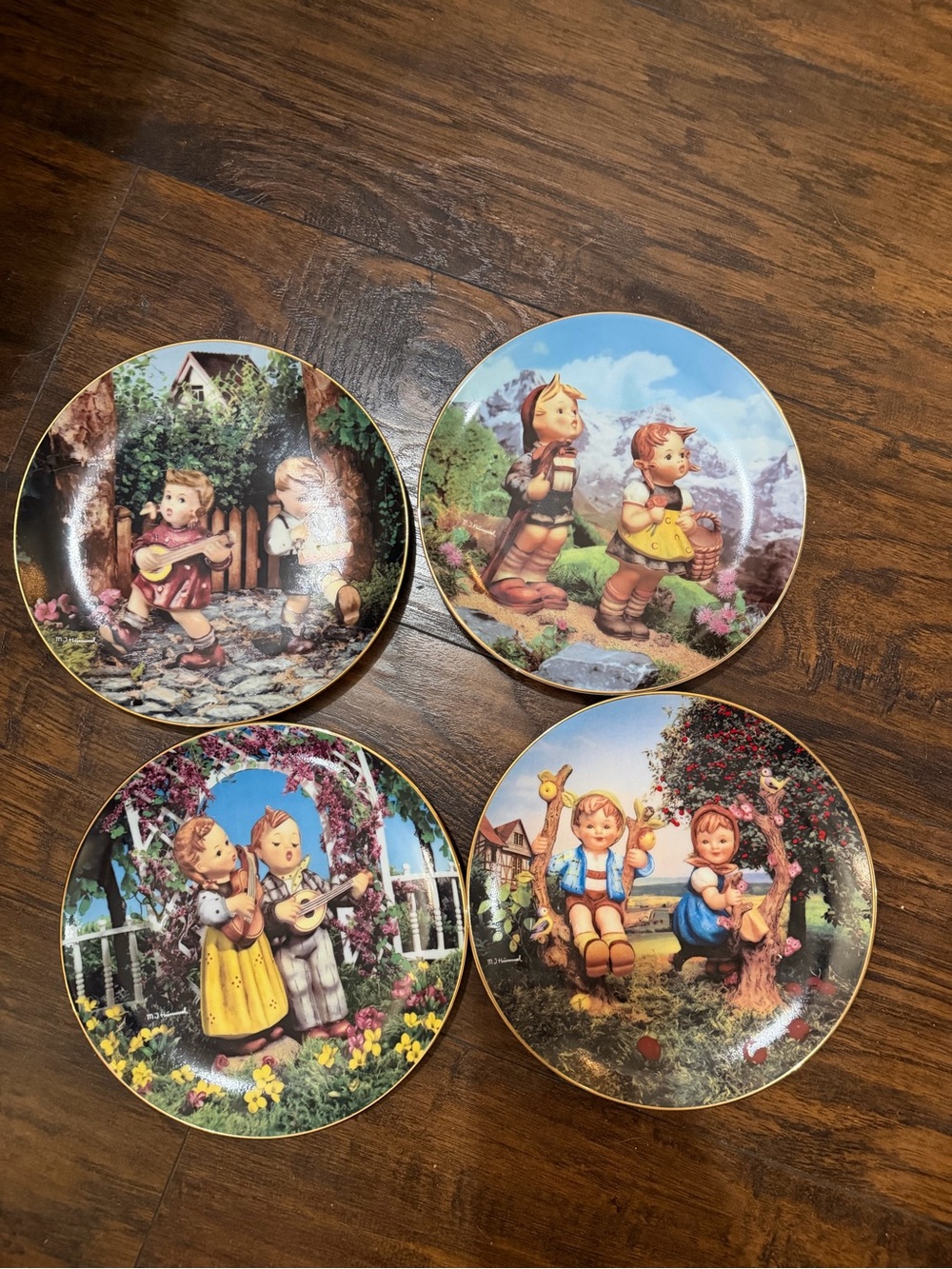 Vintage Hummel Collector Plates 4 childrens collection
